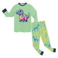thumbnail image 5 of eczipvz Toddler Boys Pajamas Truck 95% Cotton Kids Dinosaur Truck Pjs Sleepwear Clothes Sets,Size 3-4 Years, 5 of 5