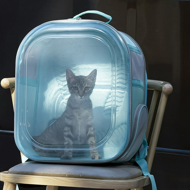 Pet Cat Transparent Carrier Bag With Widened Shoulder Straps