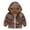 Brown, variant on Toddler Boys Girls Storm Jacket Cute Cartoon Pattern Windproof Waterproof Hooded Coat with Pocket