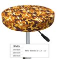 thumbnail image 4 of Balery Desert Camouflage Fundas de asiento para taburete de bar redondo de tela de terciopelo ajustables que protegen de arañazos y manchas para sillas de 14 a 17 pulgadas.-12 inch, 4 of 7