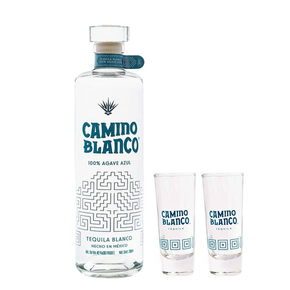 Tequila Camino Blanco 750ml + 2 Tequileros