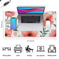 thumbnail image 5 of Long Mouse Pads for Desk,Pioneer Flower Floral Print Pattern Desk Mats on Top Of Desks, Desk Mouse Pad Extra Large with 3mm Non-Slip Base and Stitched Edge for Gaming,Office,Work,Home 31.5"x15.7", 5 of 6