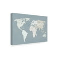 thumbnail image 2 of Trademark Fine Art 'Calm World Map' Canvas Art by Moira Hershey, 2 of 3