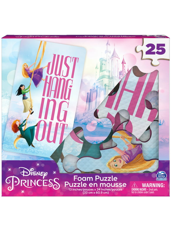 Disney Princess, 25-Piece Foam Jigsaw Puzzle, for Kids Ages 4 and up