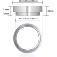 thumbnail image 2 of Aluminum IDR Intelligent Dosing Ring,Coffee Powder Funnel Tamper Dosing Ring Espresso Barista Tool for 58MM Profilter Coffee Tamper(Gold), 2 of 7