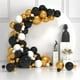 thumbnail image 4 of Kit de de Guirnalda de Globos de Oro Negro, Conjunto de Globos de Látex de Oro Metálico Negro Metálico para Cumpleaños, Graduación, Boda, Decorac Negro Oro Blanco Sunnimix Globos de arco, 4 of 8