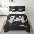 thumbnail image 2 of Castle Fairy Gradient Gamer 7-Piece Twin Bedding Sets for Teens,Black Grey Bedding Comforter Set,Video Game Breathable Sheet Sets,Breathable Home Decor, 2 of 8