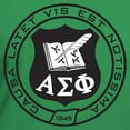thumbnail image 3 of CafePress - Alpha Sigma Phi Black And White Seal T Shirt - Women's V-Neck Dark T-Shirt, 3 of 4