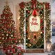 thumbnail image 1 of Uuiauoio Festive Christmas Door Cover with Design,Polyester Door Curtain for Holiday Home Decor, Seasonal Wall and Entryway Decoration for Parties and Family Gatherings,Festival Party Decoration, 1 of 6