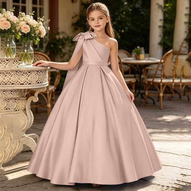 a line flower girl dresses Azazie Celia