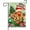 Joy Café Pain d'Épice Homme, variante sur Joyeux Noël Bonne Année Cloche Célébrer Hiver Vacances Drapeau Maison 28 x 40 Pouces Double Face Jardin Cour Bannière Extérieure Décor