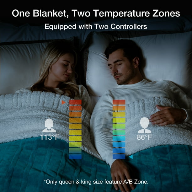 5 Year Warranty] WOOMER Electric Heated Throw Blanket, Soft Flannel Fast  Heating Blanket - Walmart.com