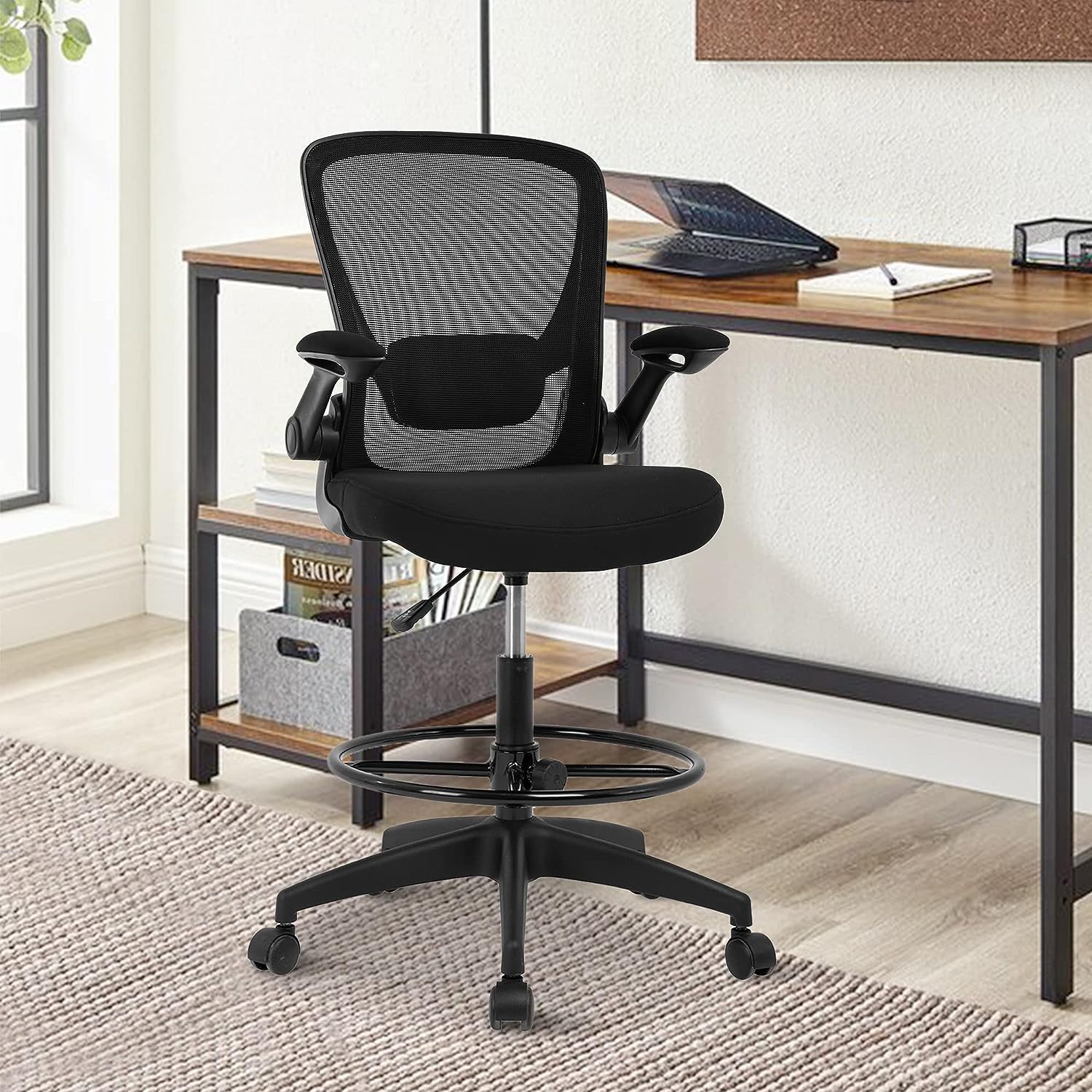 Drafting Chair Tall Office Chair for Standing Desk, Ergonomic Mesh