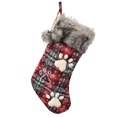 thumbnail image 1 of Medias de Navidad, medias de Navidad de felpa medias colgantes de chimenea de Navidad para decoración de fiesta de Navidad de vacaciones en casa Levamdar CPB-CJZ481-2, 1 of 5