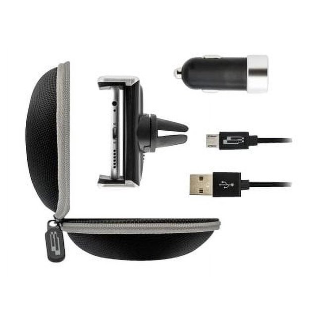 Bracketron Roadtripper Travel Pack Micro-USB - Accessory kit for cellular phone - black