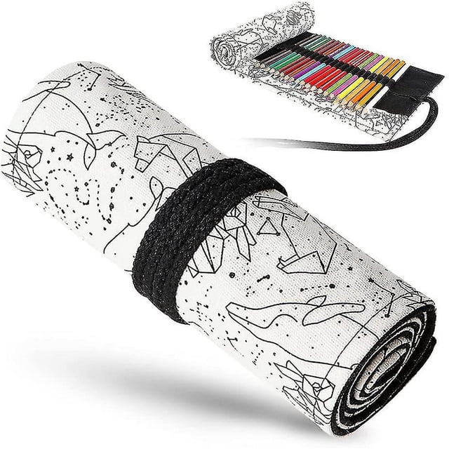 Estuche para lápices con 72 ranuras, estuche portátil para lápices, ideal para artistas y estudiantes.