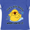 thumbnail image 4 of Inktastic Life's Ducky 2nd Birthday Boys or Girls Toddler T-Shirt, 4 of 5