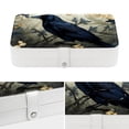 thumbnail image 4 of Crow Portable PU Leather Jewelry Organizer with Removable Compartment, Bracelet Holder, Earring Organizer, and Jewelry Boxes, 4 of 6