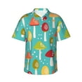 thumbnail image 2 of Goofa Mushrooms Hawaiian Shirt for Men, Unisex Summer Beach Casual Short Sleeve Button Down Shirts,Aloha Tropical Floral print shirt-Medium, 2 of 9