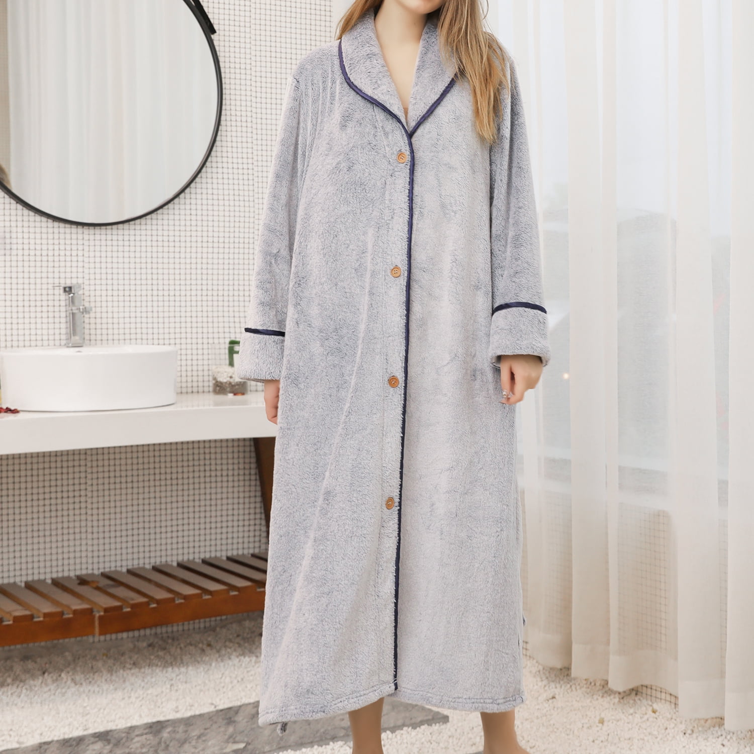 chinese dress ladies ADR Women's Faux Fur Feather Hooded Robe, Soft Plush Fleece Bathrobe with  Hood – Alexander Del Rossa, a Mystic Clothing brand