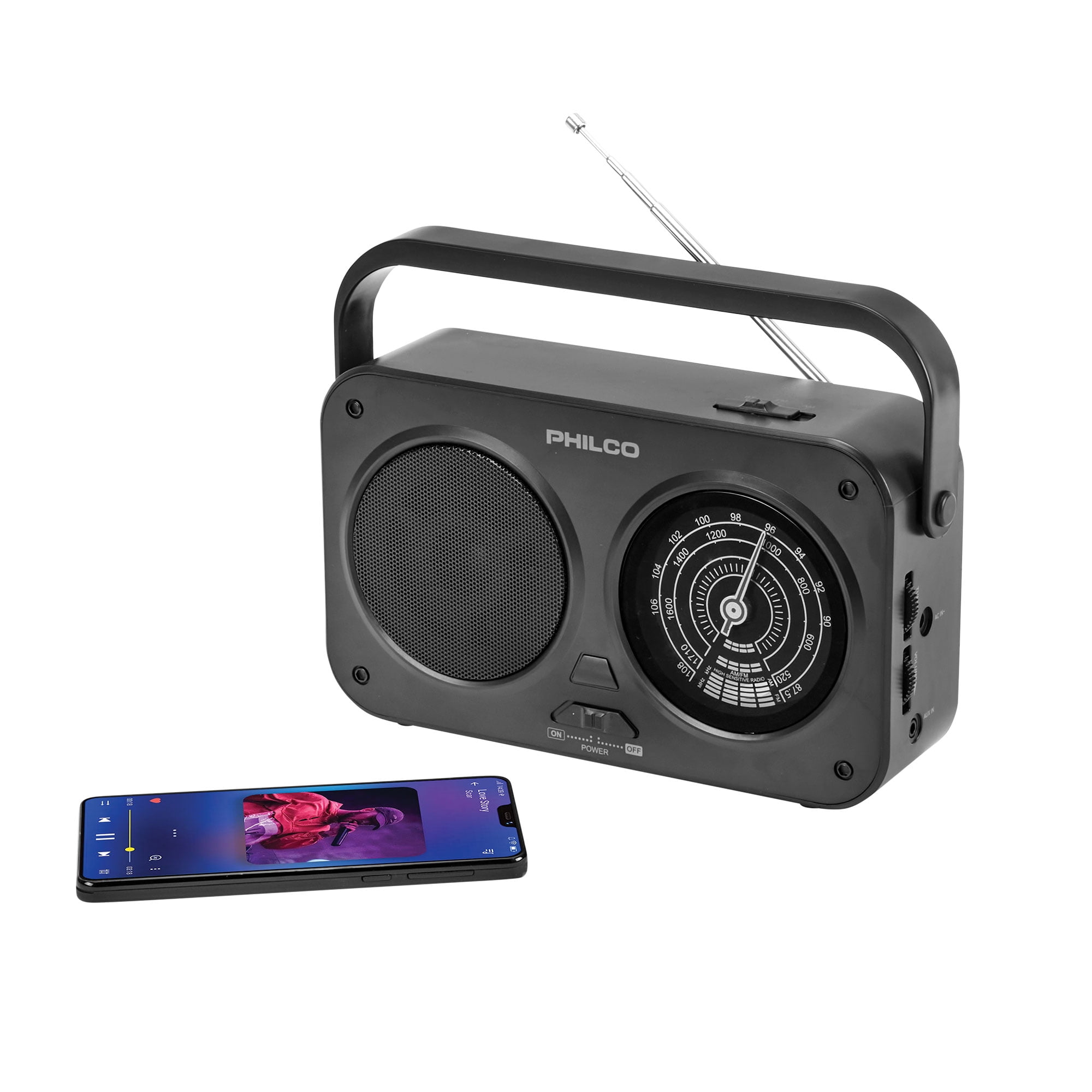 Philco AM/FM Bluetooth Portable Radio