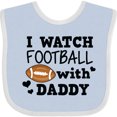 thumbnail image 3 of Inktastic I Watch Football with My Daddy Boys or Girls Baby Bib, 3 of 4