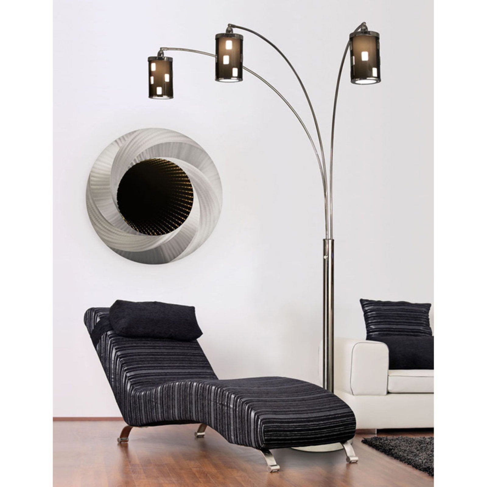 Vortex Battery Operated Infinity Wall Mirror 42 diam. in.