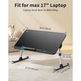 thumbnail image 2 of Mesa Bandeja para Laptop SAIJI de Cuero Ajustable con Tope, 2 of 8