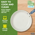 thumbnail image 5 of Tasty Clean Ceramic 16 Piece Non-Stick Aluminum Cookware Set, Slate Blue, 5 of 10