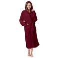 thumbnail image 2 of Clothing 2025 Womens Hooded Fleece Robe, Soft Plush Bathrobe for Womens, Fluffy Cute Long House Coat, 2 of 9