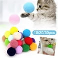 thumbnail image 3 of Pelota de juguete con pompones para gatos, creativa, colorida e interactiva, de peluche, K1 F9S8, 3 of 8