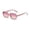 Pink, variant on Polarized Sunglasses-Womens Plastic Trendy Classic Square 70S 80S 90S Vintage Shades Double Bridge Aviators Pink One Size