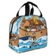 thumbnail image 2 of Easygdp Animals on Noah's Ark Floating Bolsa Térmica Premium - Tela Oxford Impermeable, Gran Capacidad, Bolsillo Frontal, Unisex para Trabajo, Escuela, Actividades al Aire Libre y Picnics, 2 of 8