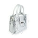 thumbnail image 3 of Bolso A ÁNGELOZANO Aurelia tipo Satchel en Piel Grabada Plata con Asa y Correa Desmontable, 3 of 7