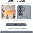 thumbnail image 3 of SHILIU-Samsung Galaxy S24 FE Case with MagSafe, Phone Case Samsung Galaxy S24 FE Magnetic Slim Thin Translucent Matte Back Shockproof Anti-Yellow Protective Cover Case for Samsung S24 FE Hell Gray, 3 of 4