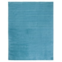 SAFAVIEH Himalaya Rachelle Solid Wool Area Rug, Turquoise, 11' x 15'
