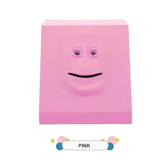 Creative Face Bank Coins Storage Sensor Coin Eating Saving Money Box Kids Gift