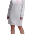 thumbnail image 3 of TOMMY HILFIGER Womens Gray Hoodie Color Block Long Sleeve Knee Length Dress Plus 1X, 3 of 3