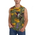 thumbnail image 1 of Fotbe Humming Bird Men's Camiseta sin Mangas Estampada para Hombres, Playera Casual para Gimnasio, Entrenamiento, Playa-XX-Large, 1 of 7