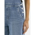 thumbnail image 4 of No Boundaries Baggy Denim Overalls, Women's, 4 of 4