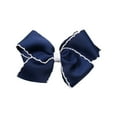 thumbnail image 2 of Wyobmus Stretchy Soft Knot Headbands With Hair Bows for Newborn Baby Girls Infant Toddlers Kids Lightweight Head Wrap Hair Accessories C-Navy*, 2 of 3
