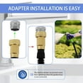 thumbnail image 3 of Brass Faucet to Garden Hose Adapter with Aerator,Sink Faucet Adapter to Garden Hose for Bathroom Kitchen,3/4" GHT thread Chrome, 3 of 9