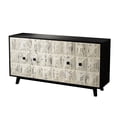 thumbnail image 5 of 58.37" 4 Doors Vintage Storage Cabinet, Black. For Living Room, Bedroom, Office. Built With , Fir, . Generous Storage. Simple To Assemble Sideboard, Ideal For Spaces, Office, Bedroom. Crafted Ample, 5 of 6
