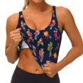 thumbnail image 3 of Fuzoiu Colorful Birds Print Women's Sports Vest,U-Back Sports Tank,Gym Vests,Athletic Sleeveless Shirts,Exercise Undershirts,Yoga, Gym, and Dance Wear-XX-Large, 3 of 8