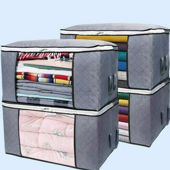 Large Anti Dust Clothes Storage Bag Quilt Blanket Storage Sort Home Organizer 1Pcs