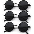 thumbnail image 1 of Gafas de sol KALIYADI redondas polarizadas retro de metal UV400 45 mm, 1 of 8