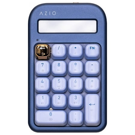 AZIO - IZO Wireless Blue Clicky Switch Number Pad Keyboard - Blue Iris