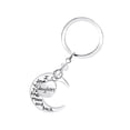 thumbnail image 3 of Key Chain Alloy Pendant Keyring Woman Key Holder alloy key chain Decor Key Ring Party Wedding Gift, D1002-Daughter, 3 of 8