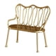 thumbnail image 3 of Silla miniatura doble, muebles para casa de muñecas BJD, escena de vida, juguete para niños, microescena, decoración, juego nórdico para niños, silla Oro, 3 of 10
