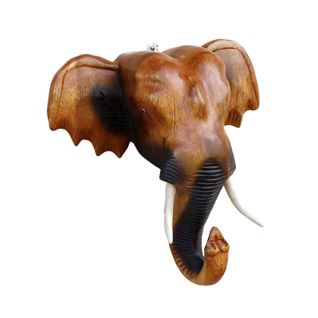 Escultura de pared para colgar en la pared, regalo, escultura de madera multiusos, decoración de cabeza 10 pulgadas